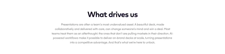 What drives us on Pitch