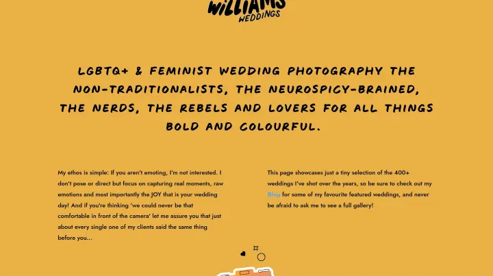 Hero on Kim Williams Weddings