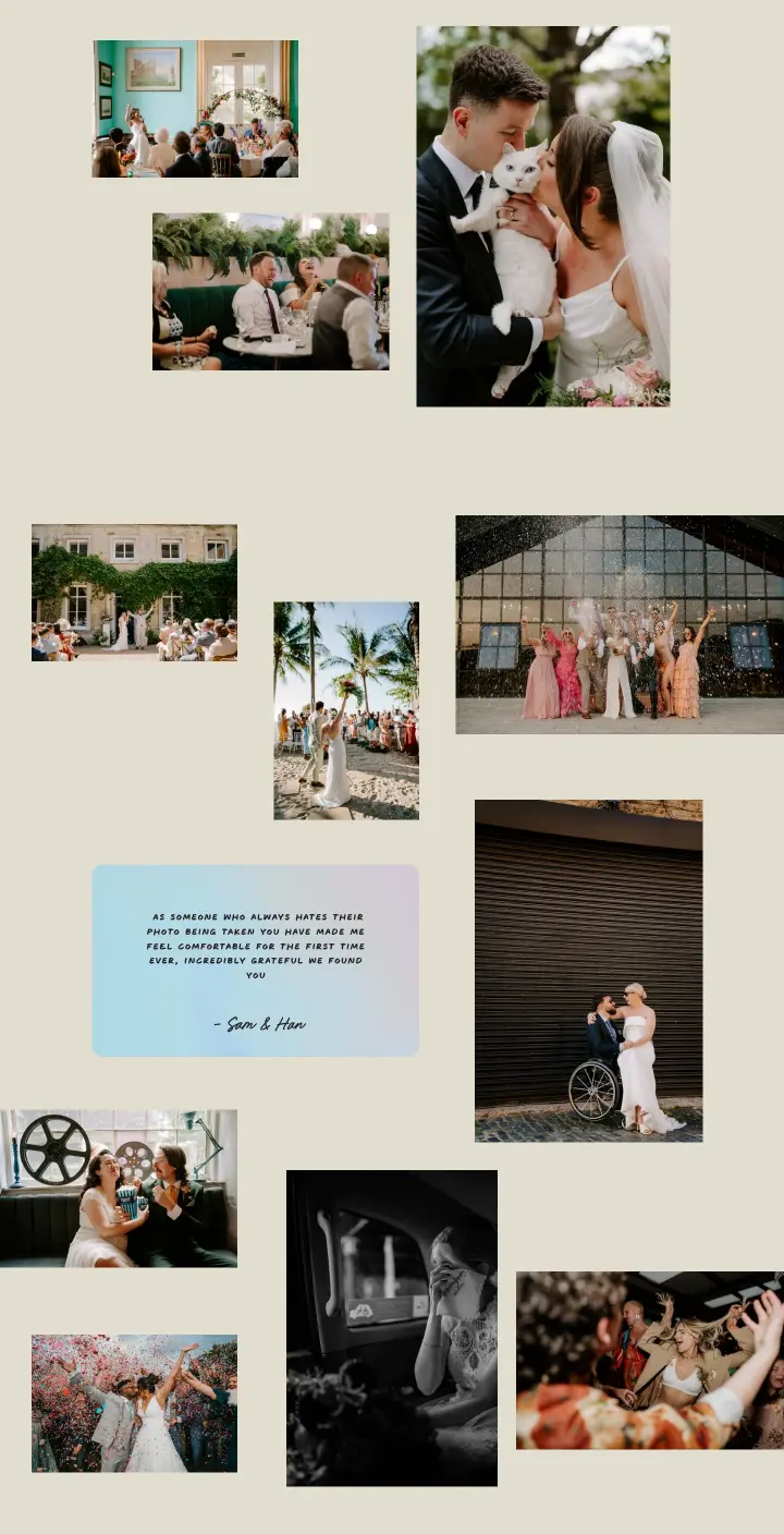 Sam & Han on Kim Williams Weddings