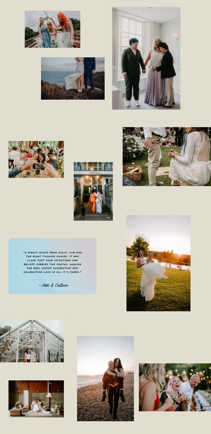 Ash & Callum on Kim Williams Weddings