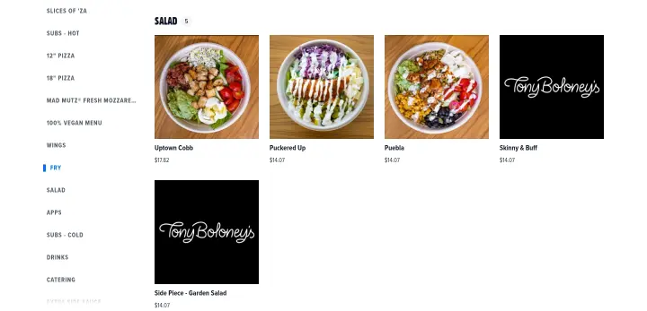 Salad5 on Tony Boloney's