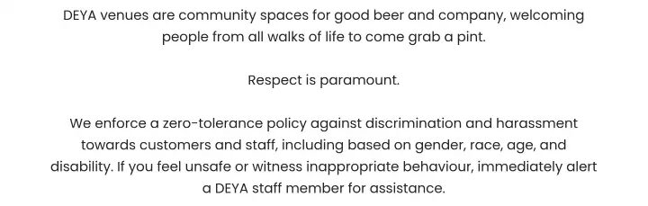 Content on DEYA Brewing Company