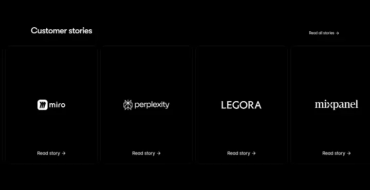Customer stories on Framer