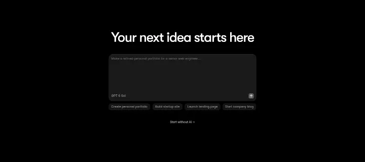 Your next idea starts here on Framer