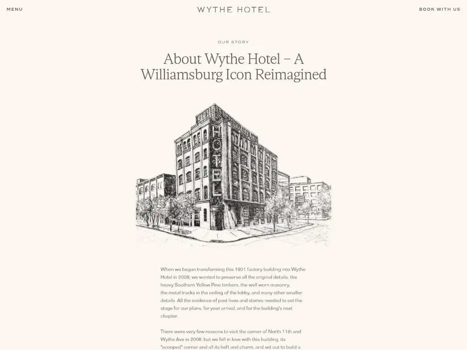 Wythe Hotel — About