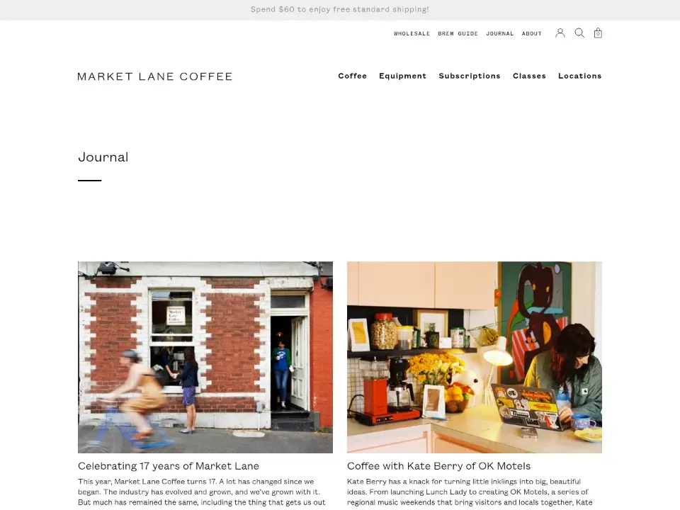 Market Lane Coffee — Blog