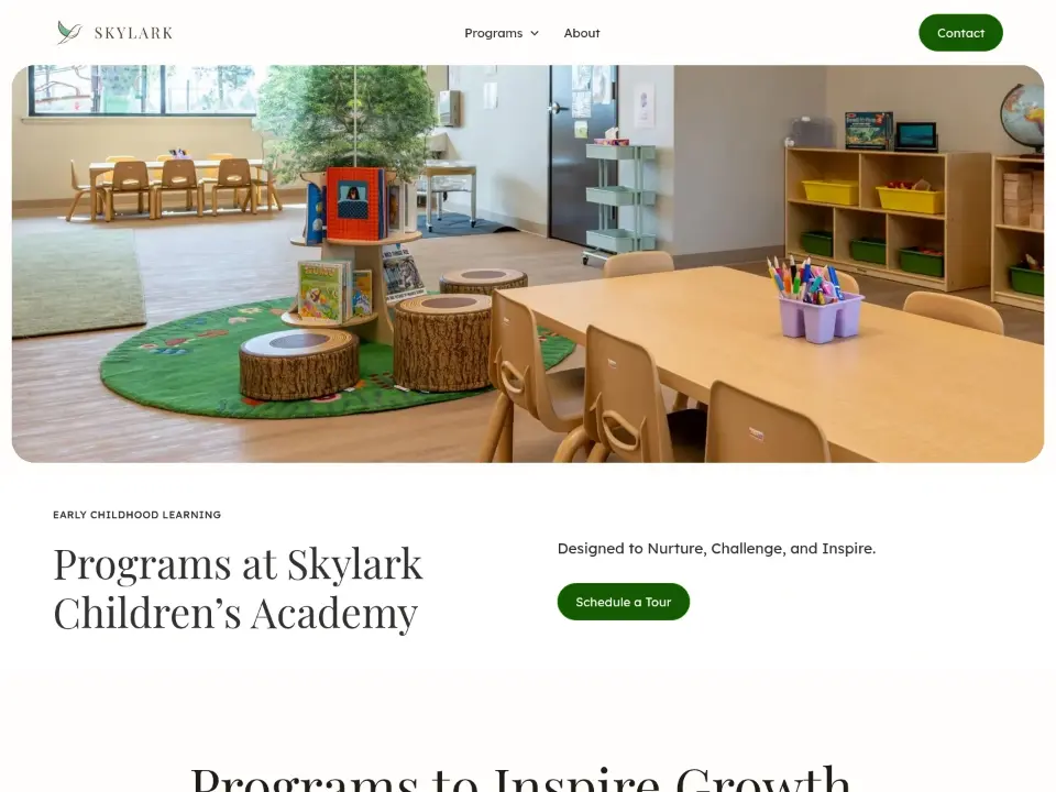 Skylark Children's Academy — Services