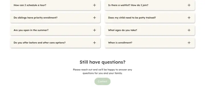 Still have questions? on Skylark Children's Academy