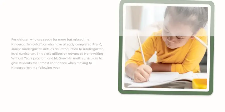 Junior Kindergarten on Skylark Children's Academy