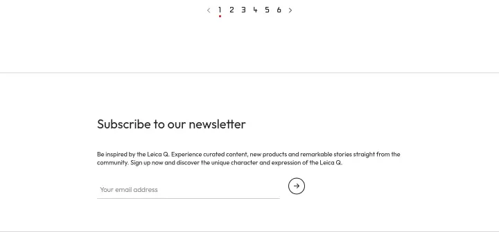 Event pagination on Leica Camera