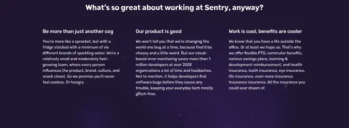 What’s so great about working at Sentry, anyway? on Sentry