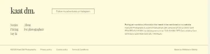 Footer on Kaat DM