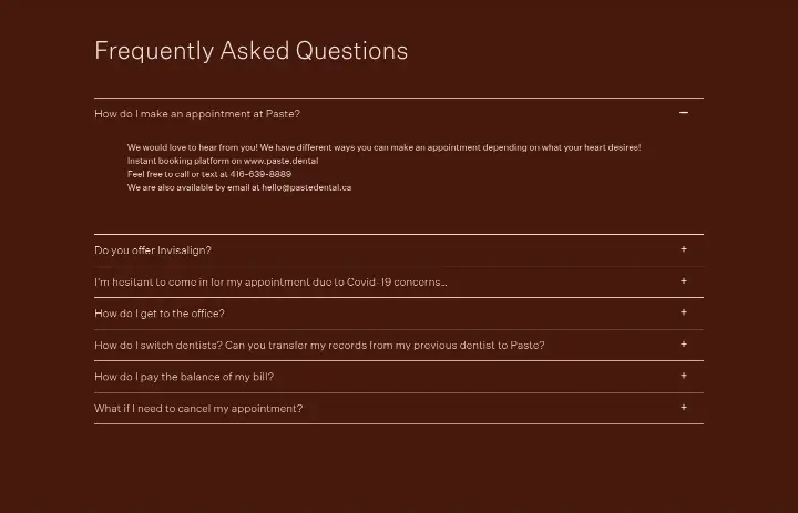 Frequently Asked Questions on Paste Dental