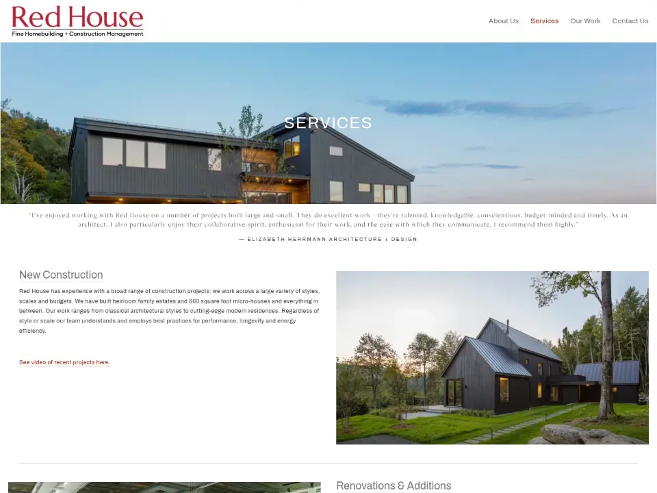 Red House Building — Services