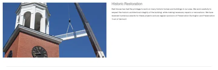 Historic Restoration on Red House Building