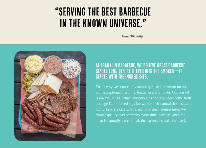 Testimonials on Franklin Barbecue