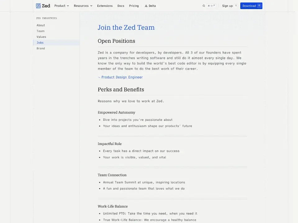Zed — Careers