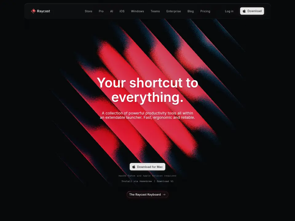 Raycast — Home
