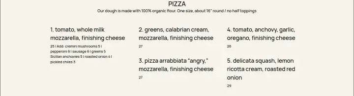 Pizza on Pizzeria Beddia
