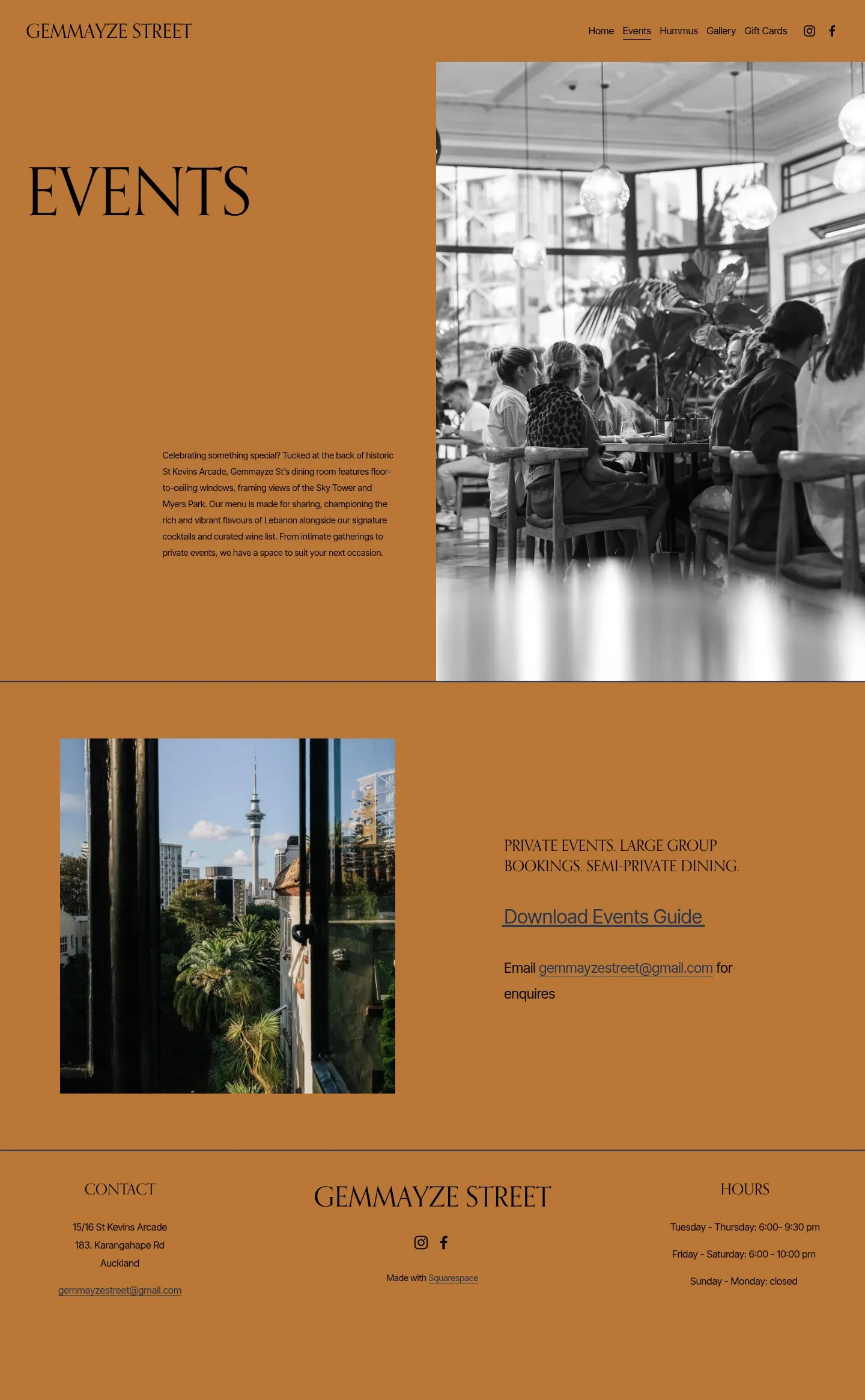Screenshot of Gemmayze Street at desktop width