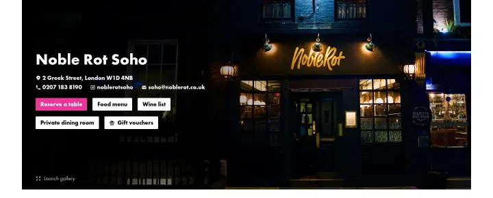 Noble Rot Soho on Noble Rot