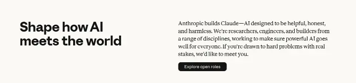 Shape how AI meets the world on Anthropic