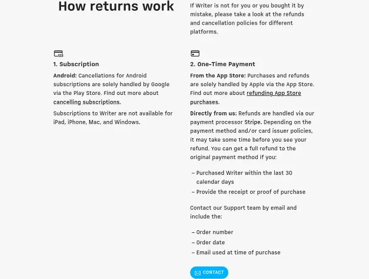 How returns work on iA