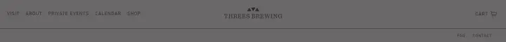 Navigation on Threes Brewing