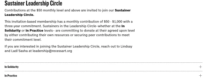 Sustainer Leadership Circle on Recess