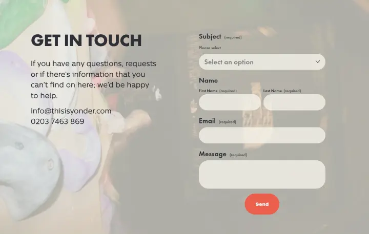 Get in Touch on Yonder