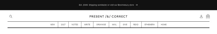 Navigation on Present & Correct