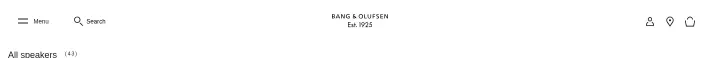 Navigation on Bang & Olufsen