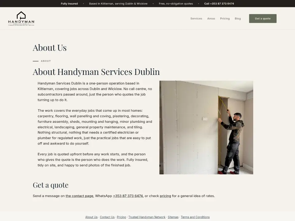 Handyman Services Dublin — About