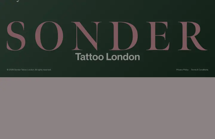 Footer on Sonder Tattoo