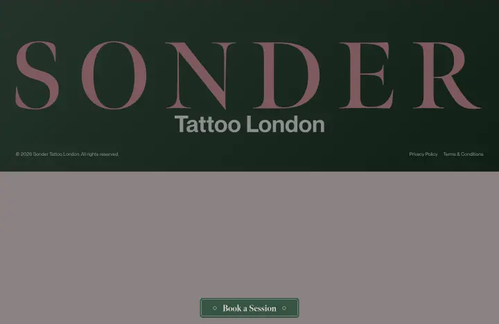 Footer on Sonder Tattoo