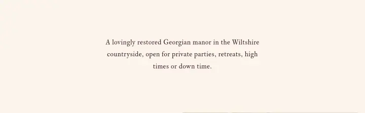 A lovingly restored Georgian manor in the… on Kin House