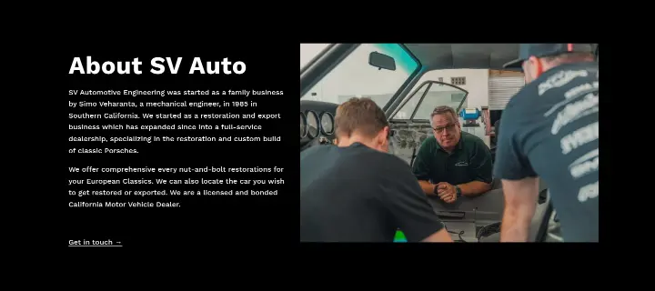 About SV Auto on SV Automotive