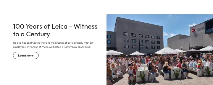Call to action on Leica Camera