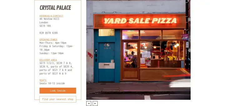Crystal Palace on Yard Sale Pizza