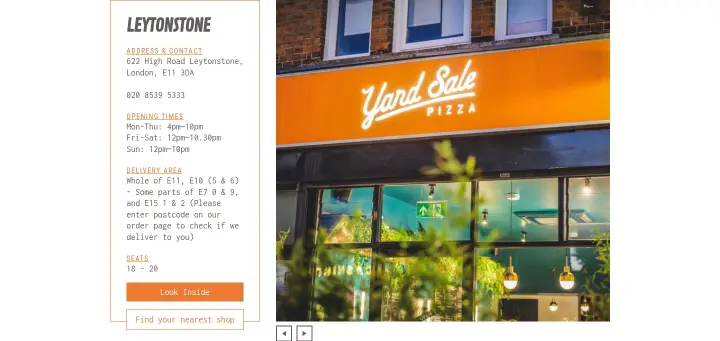 Leytonstone on Yard Sale Pizza