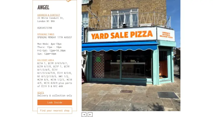 Angel on Yard Sale Pizza