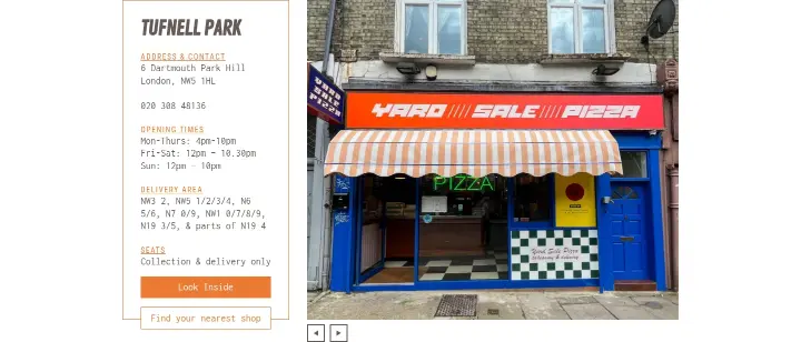 Tufnell Park on Yard Sale Pizza
