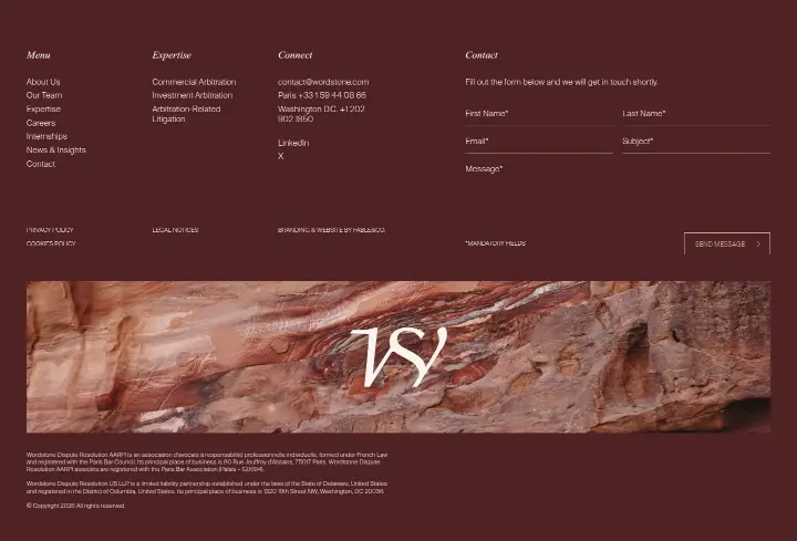 Footer on Wordstone Dispute Resolution
