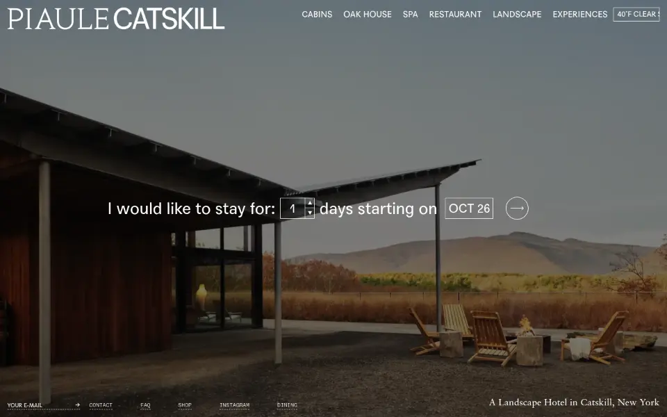Piaule Catskill — Home