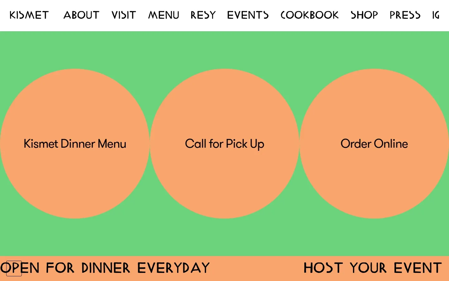 Screenshot of Kismet at desktop width
