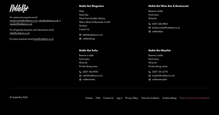 Footer on Noble Rot