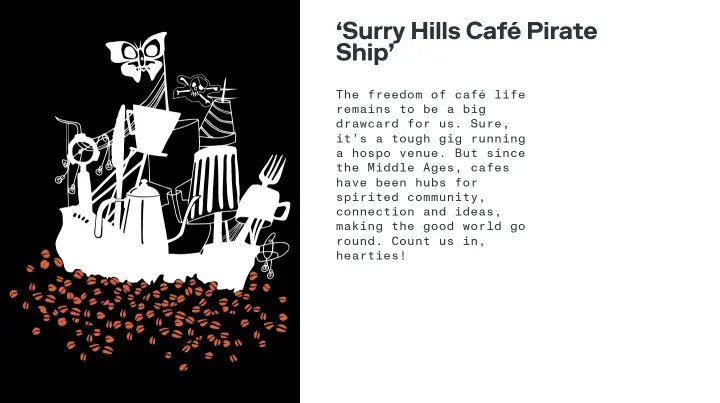 ‘Surry Hills Café Pirate Ship’ on Single O