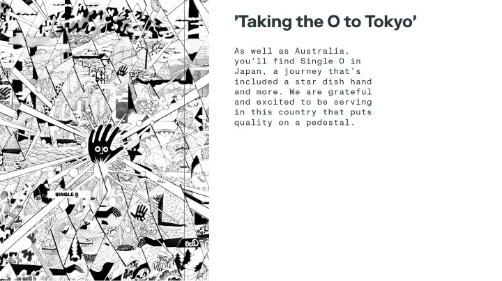 'Taking the O to Tokyo' on Single O