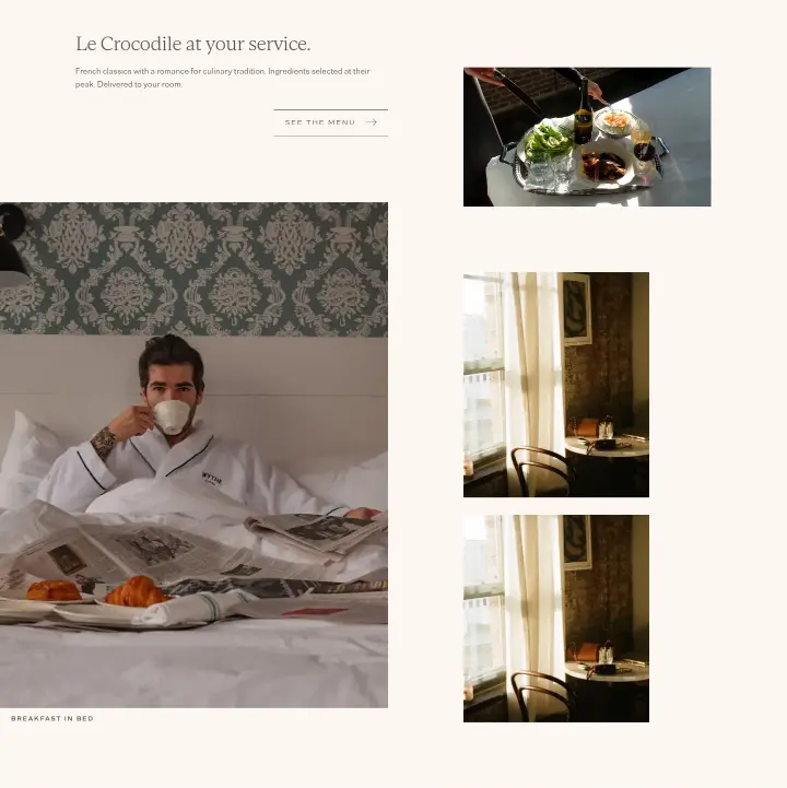 Le Crocodile at your service on Wythe Hotel