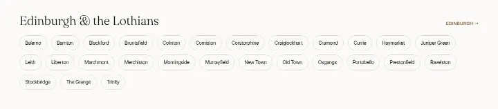 Edinburgh & the Lothians on Borthwick Decorators